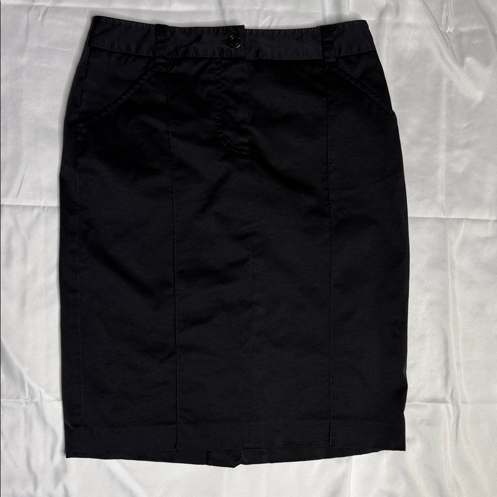 Armani Exchange Elegant Black Pencil Skirt